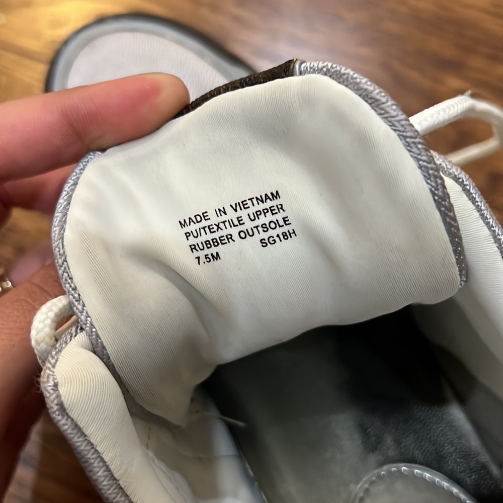 Michael Kors White, Gray and Black Olympia Sneakers - Picture 9 of 9